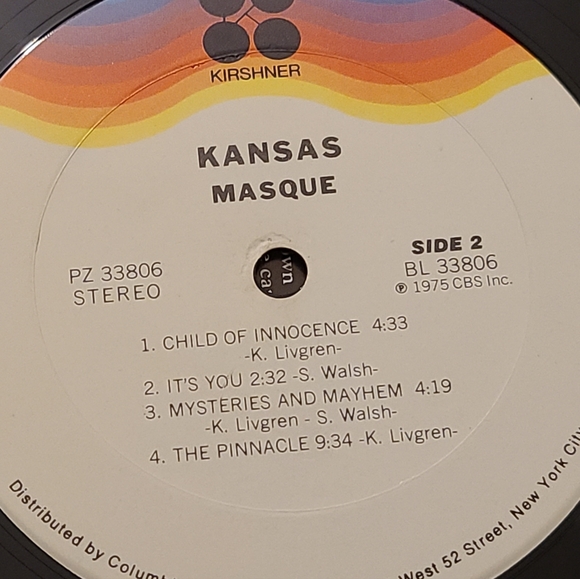 Kansas Masque vintage vinyl record album black white LP GUC - Picture 9 of 11